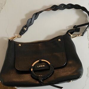 Lodis Elegant Black Leather Shoulder Bag
EUC
